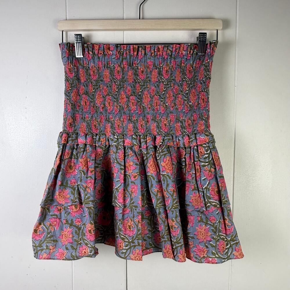 Charina Sarte‎ Botanica women’s L smocked waist mini Skirt